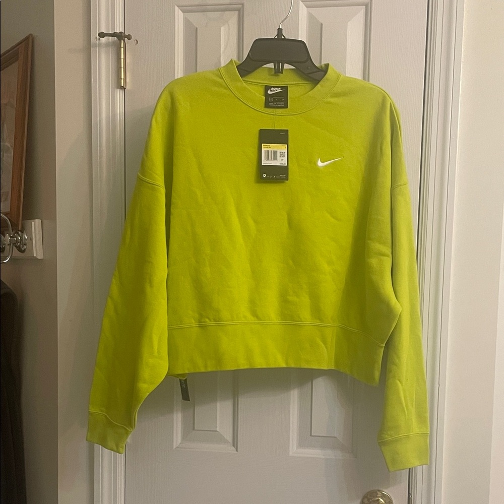 Nike Women's Bright Green Sweatshirt